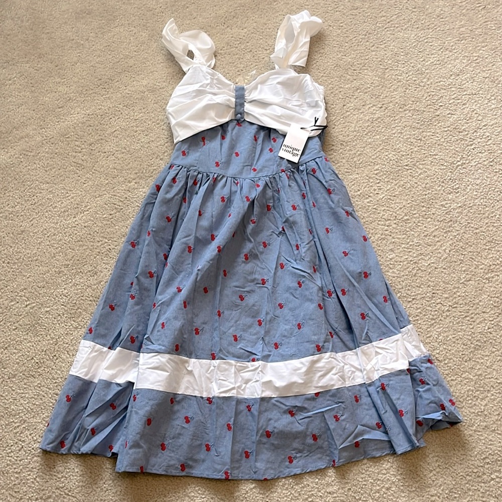 Lovely Unique Vintage 2X Cherry Dress